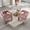 Pink + Chenille, variant on UNITED WE WIN Contemporary Designed Fabric Upholstered Accent/Dining Chair /Barrel Side Chairs Kitchen Armchair for Living Room 2PC/SET