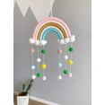 thumbnail image 5 of Rainbow Macrame Wall Hanging Home Decor Boho Room Decor Hand Woven Tapestry Kids Wall Decor (Ch5a-21) BANYUO Electrónica, 5 of 5