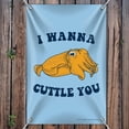 thumbnail image 3 of I Wanna Cuttle You Want to Cuddle Fish Funny Humor Home Business Office Sign, 3 of 4