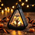 thumbnail image 4 of Portable Pumpkin Decor Ornament, Small Resin Figurine with Halloween Autumn Design and Classic Style, Tabletop Accent for Home, Party, Mantel, Seasonal, Spooky, Gift, D D, 4 of 5