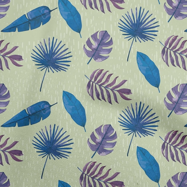oneOone Rayon Light Green Fabric Ocean Underwater Life Craft Projects Decor Fabric Printed By The Yard 56 Inch Wide