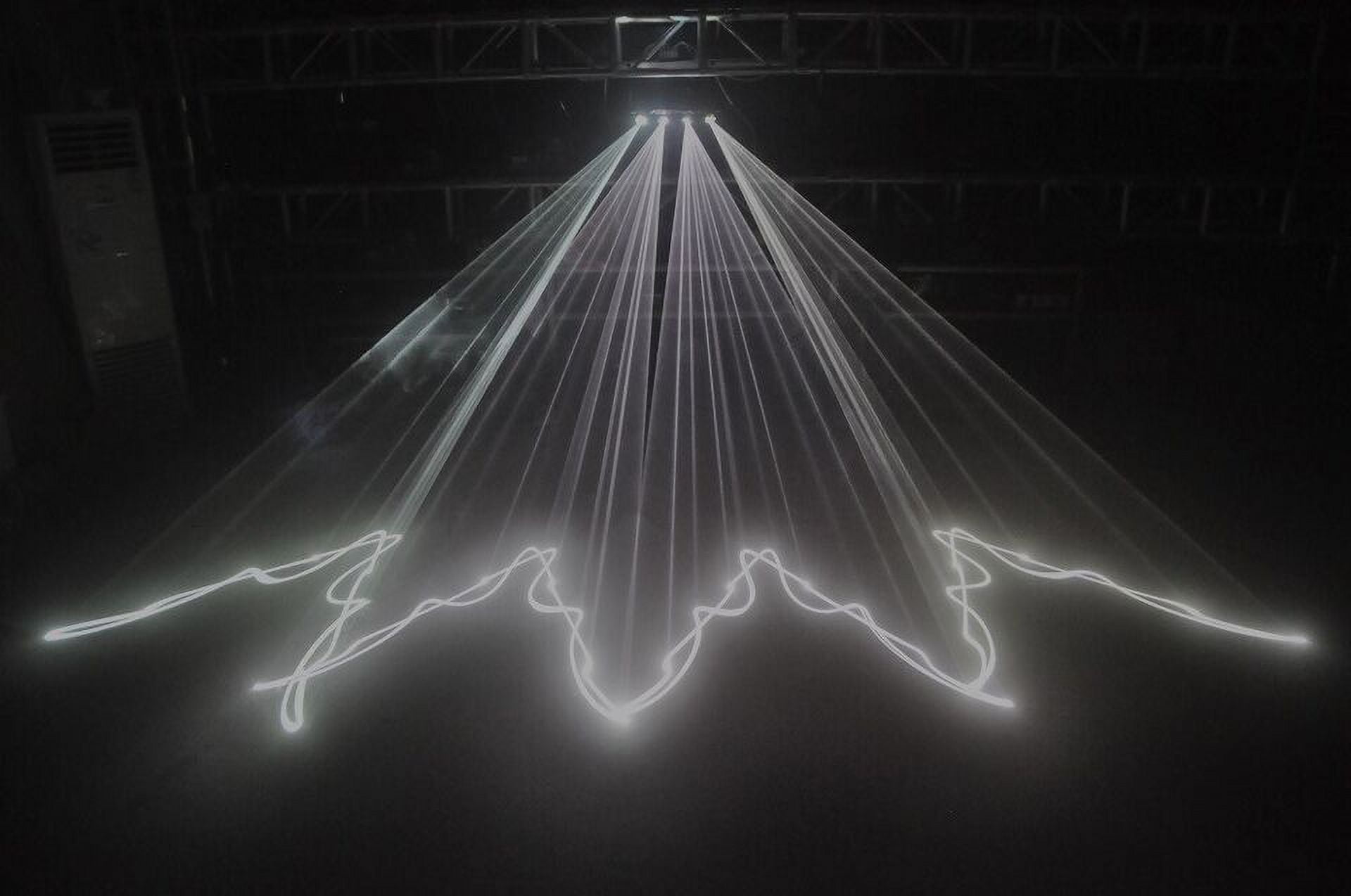 2-Count 250MW White Laser Projector 4-Lens RGBW Laser Beam Stage Light DJ Lighting