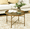 Gold, variant on Beyamis 24" Round Coffee Table for Living Room (Metal), Classic Hammered Tray Top & Strong Metal Frame Center Table, Multi-Use for Bedroom, Pewter