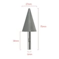 thumbnail image 2 of 6Mm Shank Resin Diamond Conical Burr Grinding Head For Stone Carving Rotary, 2 of 9