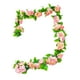 thumbnail image 5 of Arreglo floral de enredaderas artificiales de simulación con hojas verdes falsas Rosa, 5 of 9