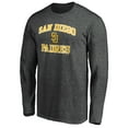 thumbnail image 2 of Men's Charcoal San Diego Padres Heart and Soul Long Sleeve T-Shirt, 2 of 3