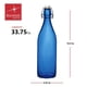 thumbnail image 4 of Botella de vidrio Bormioli Rocco Giara, 1 litro, juego de 2 unidades, Blue Italy, 4 of 8