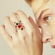 thumbnail image 2 of Crystal Zircon Anillo Exagerado Anillo Espiral Anillo de Primavera de Moda Anillos Grandes, 2 of 4