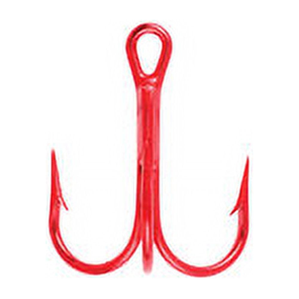 Lazer Sharp L934RDTH-14 3X Treble Hook, Red, Size 14, 20 Pack