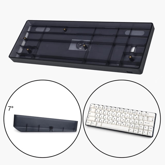 Componente de Bricolaje Carcasa de Plástico GH60 para Teclado Mecánico 60% Shamjiam