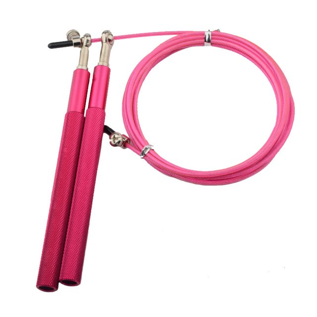 Cuerda de alambre de metal para saltar, rodamiento universal, mango de aluminio, velocidad profesional, entrenamiento físico, ejercicio físico, cuerda de aleación de aluminio para saltar