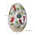 thumbnail image 2 of Christmas Led Crackled Glass Orb Decor Joy, 2 of 3