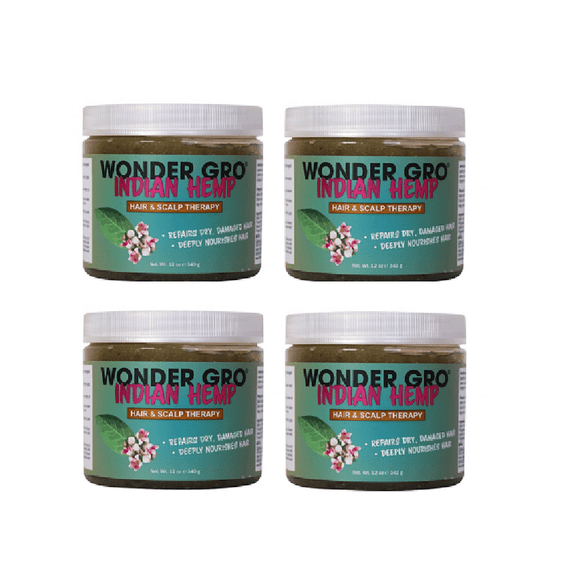Wonder Gro Indian Hemp Hair & Scalp Therapy, Net. Wt 12 oz (4)