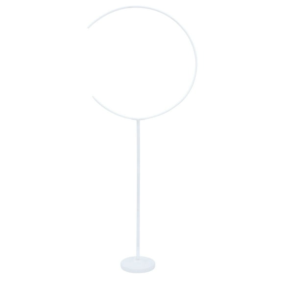 MERRYHAPY Moon Shaped Balloon Holder Stand White PVC Party Decor Set for Birthday Wedding Celebration