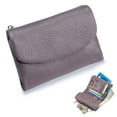 thumbnail image 2 of Leather Purse For Women RFID Blocking Soft Cowhide Compact Wallet Stylish Small Handbag Spacious Organizer Secure Durable, 2 of 4