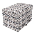thumbnail image 1 of Sea Animals Dog Crate Cover, Seals Illustration Sea Lion Exotic Tropical Comic Graphic Wild Ocean, Easy to Use Pet Kennel Cover Small Dogs Puppies Kittens, 7 Sizes, Cadet Blue Mauve, by Ambesonne, 1 of 6