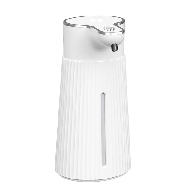Dispensador de jabón automático de 400 ml, dispensador de jabón resistente al agua IPX5, recargable por USB