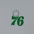 thumbnail image 4 of Men's Antigua Gray Philadelphia 76ers St. Patrick's Day Intent Quarter-Zip Jacket, 4 of 4