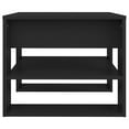 thumbnail image 2 of vidaXL Coffee Table Black 55.5x55x45 cm Engineered Wood, 2 of 4