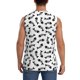 thumbnail image 4 of Fotbe Fish Bone Men's Camiseta sin Mangas Estampada para Hombres, Playera Casual para Gimnasio, Entrenamiento, Playa-Small, 4 of 7