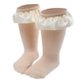 thumbnail image 1 of B91xZ Girls Cushioned Crew Socks Colorful Creative Fun Novelty Design Crew Socks,Beige S Infant, 1 of 5