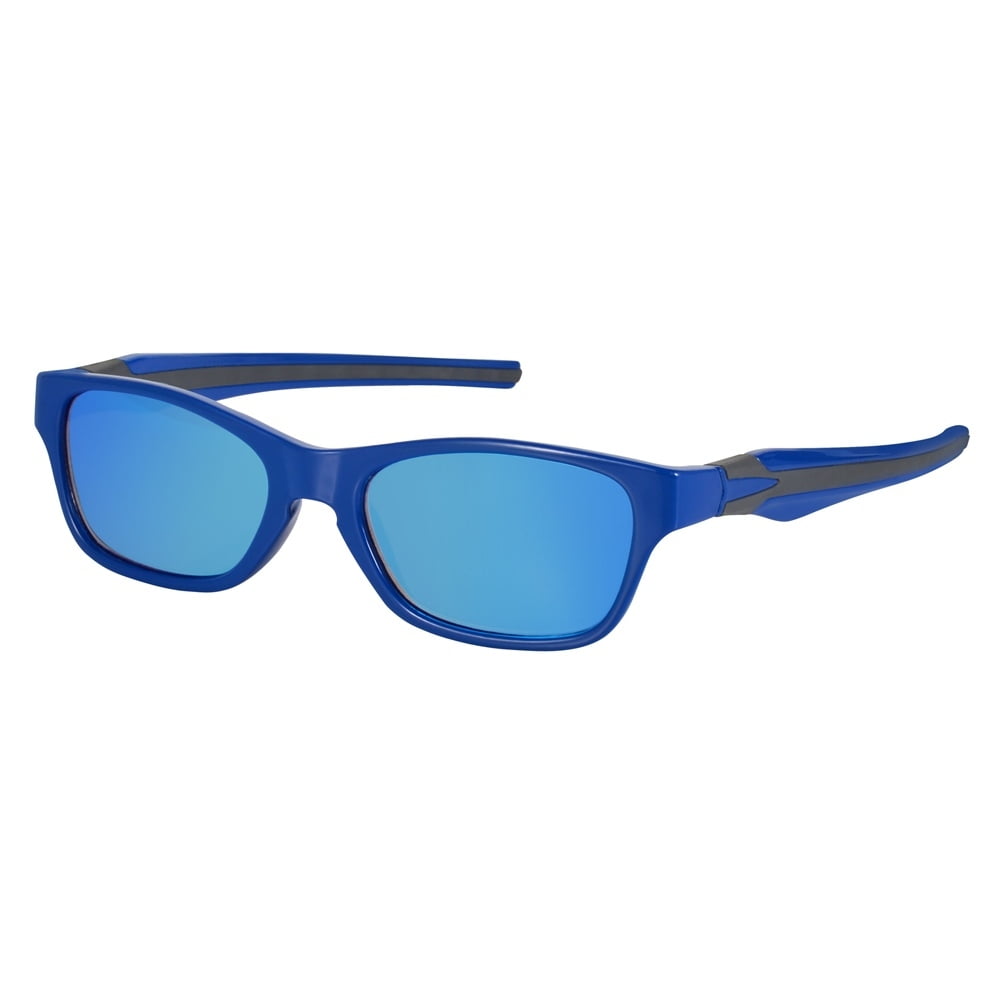 Reading Sunglasses with No Bifocal Full Reader Lens - 3 Pair of Lightweight UV400 Sun Readers, Unisex Wrap Frame - Open Road Blue - 3.00