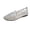 Silver, variant on Women's Slip on Falt Shoes Summer Breathable Glitter Dressy Loafers Ladies Outdoor Travel Walking Clear Slide Shoe Silver Size 8