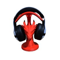 Dragon Head Headphone Stand for Gaming & Studio Headsets, Red, 1ct