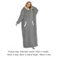 thumbnail image 3 of Sudadera Mujeres Hombres Manta Sudadera con capucha Estilo casual Bolsillo Manga larga Cremallera Ropa de dormir Traje Ygjytge Gris Grafito Única para Mujer, 3 of 5