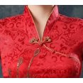 thumbnail image 3 of Red and Gold Phoenix Brocade Cheongsam Dress, 3 of 5