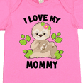thumbnail image 4 of Inktastic Cute Sloth I Love My Mommy with Green Leaves Boys or Girls Baby Bodysuit, 4 of 5