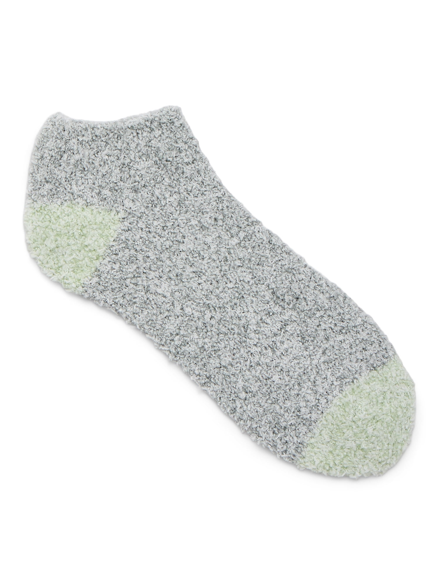 Joyspun Women's Double Layer Low Cut Lounge Socks, 3 Pack, Shoe Sizes 4-10