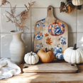 thumbnail image 6 of 3Pcs/set Autumn Pumpkin Rub on Transfers for Furniture and Craft 6x12 Inch Cyan Blue Flower Furniture Decal Transfer Sticker Rub on Decal with 1pc Scraper for Scrapbook Window Home Decoration PVC, 6 of 9
