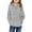 Grey, variant on Boys Girls Long Sleeve Hoodie Tops Casual Long Sleeve Pullover With Pockets, Thick Winter Warm Jacket Leisure For Kids,Size:4-5 Years