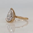 thumbnail image 2 of solitaire jewels 3CT Half Bezel Set Pear Moissanite Solitaire Engagement Ring For Women, 14K Rose Gold, 2 of 5