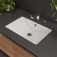 thumbnail image 1 of Pemberly Row Contemporary White 24" Rectangular Undermount Ceramic Sink, 1 of 5