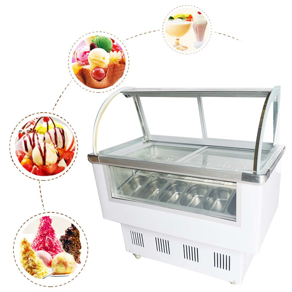 commercial ice cream display case