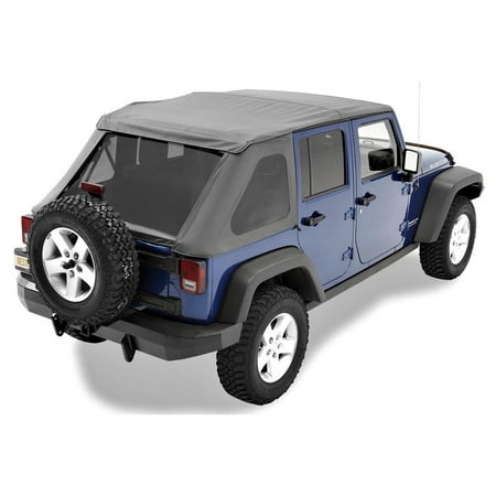 Bestop 5282335 Black Diamond Replace-A-Top For 2007-2018 Wrangler Jk Unlimited - Trektop NX Hardware