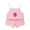 Pink, variant on Toddler Baby Girls Summer Clothes 3 6 12 18 Months 2T 3T 4T 5T Girls Outfits Sleeveless Dinosaur Print Tank Top+Shorts Set Orange for Size 12-18 Months