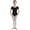 Black, variant on TiaoBug Kid Girl Short Sleeve Ballet Dance Leotard Cotton One Piece Bodysuit Gymnastics Dancewear Pink 3