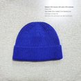 thumbnail image 5 of 1PCS Winter Solid Color Short Men's And Women's Knitted Hat Hip Hop Hat, 5 of 8
