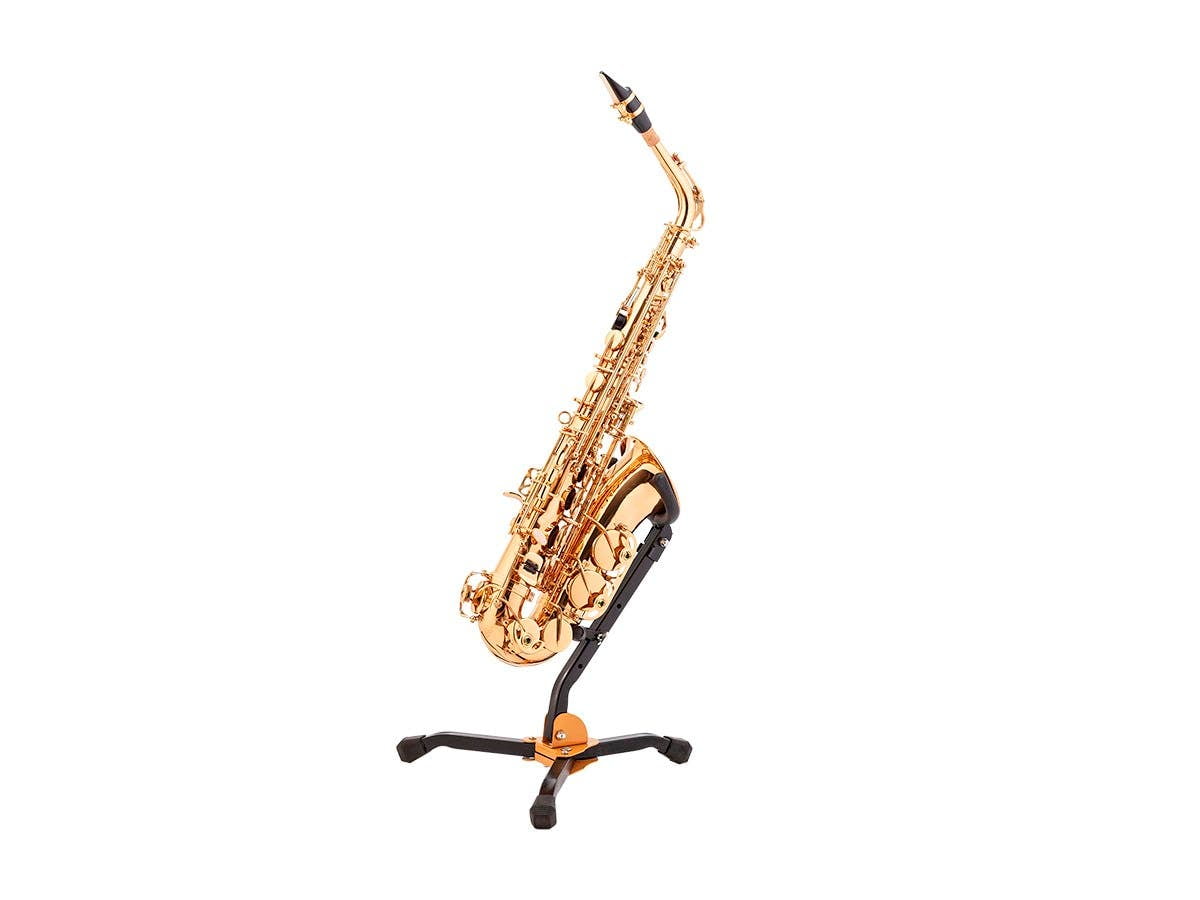 Music Stand Monoprice Brass Eb Alto Saxophone Outfit with #2 Reeds 3-pack 