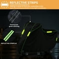 thumbnail image 5 of Debonair Motorcycle Cover All Season Universal Sturdy Material Waterproof Sun Outdoor Protection with Night Reflective Stripe Lock-Holes & Storage Bag Fits up to 104" Motorcycles Vehicle Cover, 5 of 8