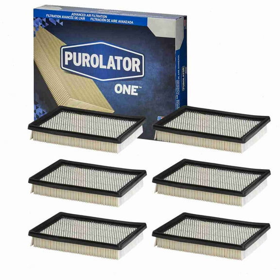 6 pc Purolator ONE A24880 Air Filters for 326 66302 Intake Inlet Manifold Fuel Delivery Filters