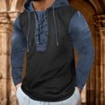 thumbnail image 2 of Vedolay Men's Hoodies Soft and Comfy Basic Pullover Crewneck Sweatshirt Blue,S, 2 of 4