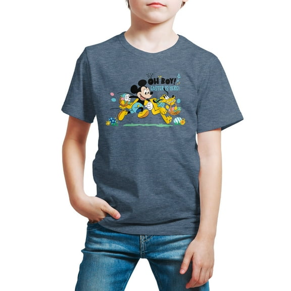 Mickey & Friends - Oh Boy Easter Is Here - Youth Short Sleeve Graphic T-Shirt