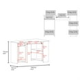 thumbnail image 3 of EKKO Corner Computer Desk L-Shaped Home Office Desk with CPU Space White, 3 of 8