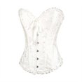 thumbnail image 6 of WZXFASHION Women‘s Formal Corset Bustier Tummy Control Bridal Shapewear White XXXL, 6 of 7