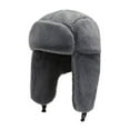 thumbnail image 2 of Dress Choice Plush Aviator Trapper hat Windproof Warm Ski Ushanka Trooper Hunting Cap Hat with Ear Flaps for Women Men, 2 of 8