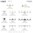 thumbnail image 4 of 18032-12 Livex Lighting Clarion - 2 Light Bath Vanity In Contemporary Style-15 Inches Tall and 5 Inches Wide-Satin Brass Finish, 4 of 13